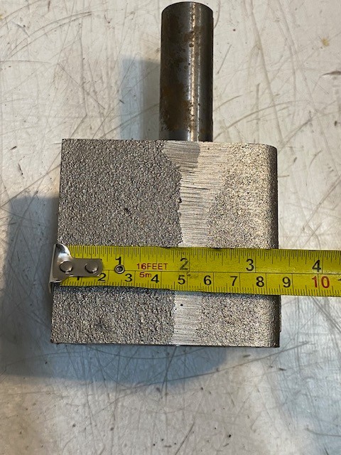 Overhung Load Adapter HD1 25mm Shaft OD 25mm Bore 10mm Holes 6″ L 3-1/16″ W