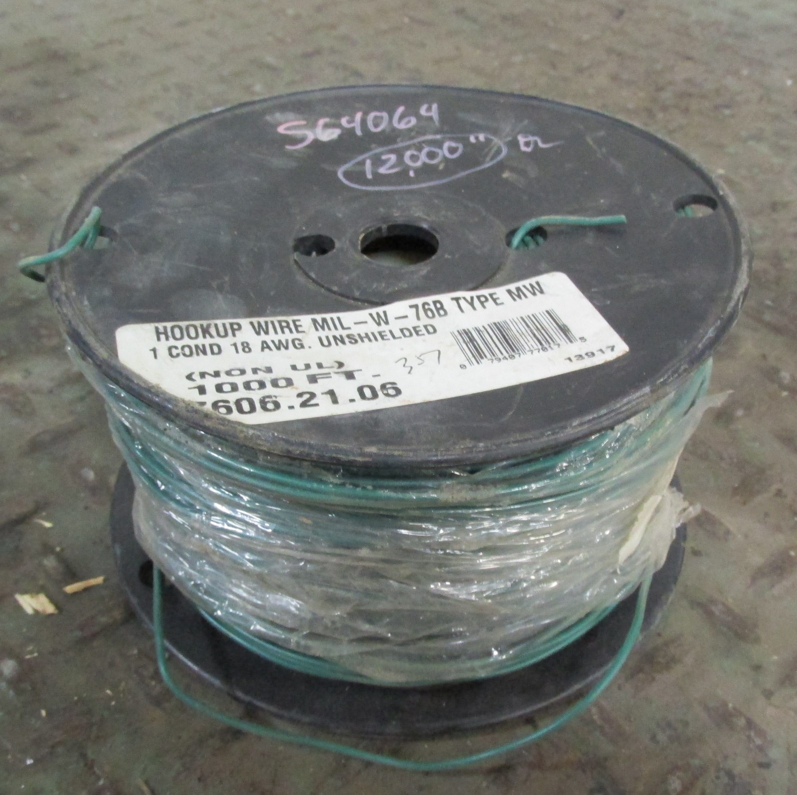 Hook up Wire 18 AWG 1 Cond Mil-W-76B Type MW Unshielded 71242LR