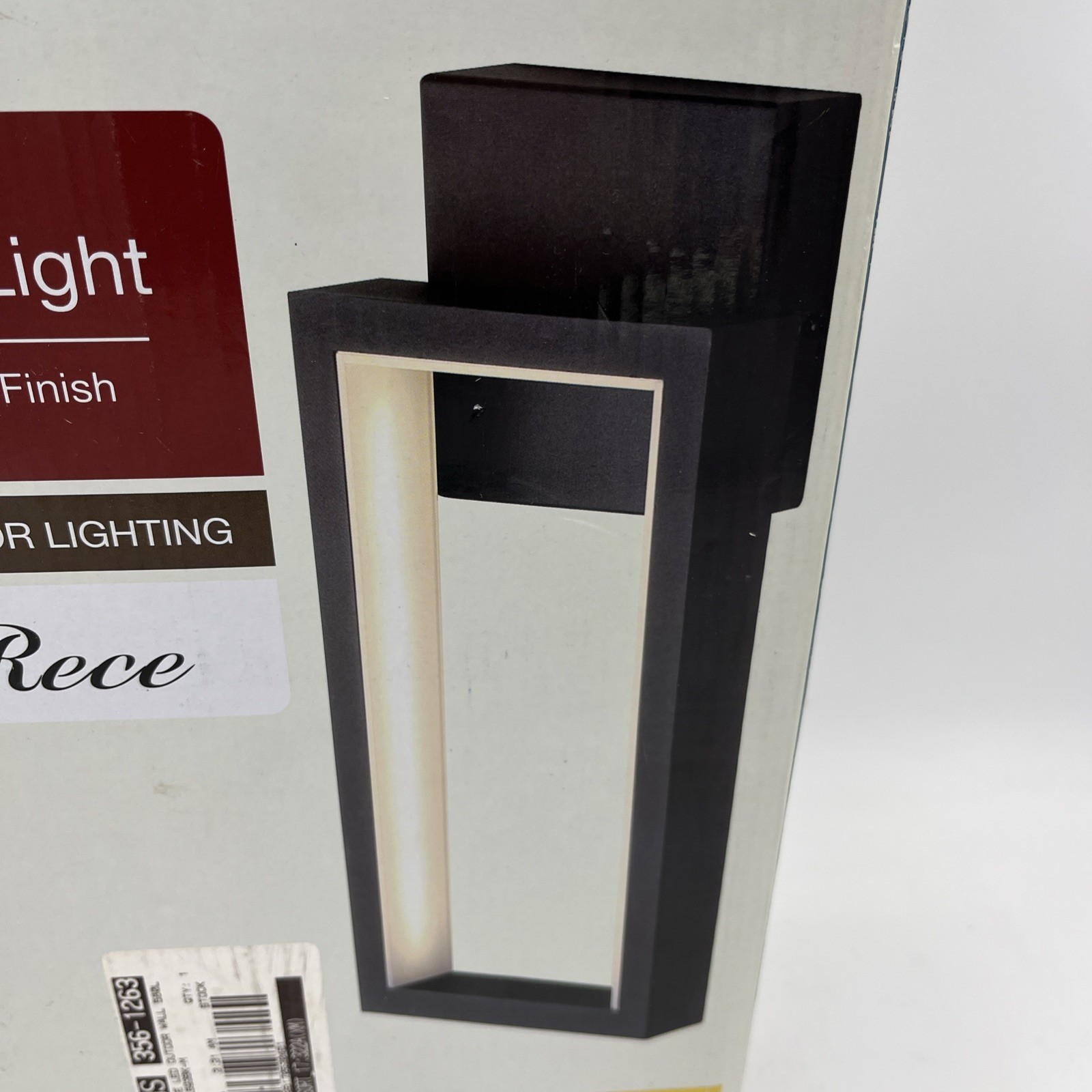 NEW PATRIOT LIGHTING Outdoor Modern Black WALL MOUNT LED LIGHT 580 LUMENS