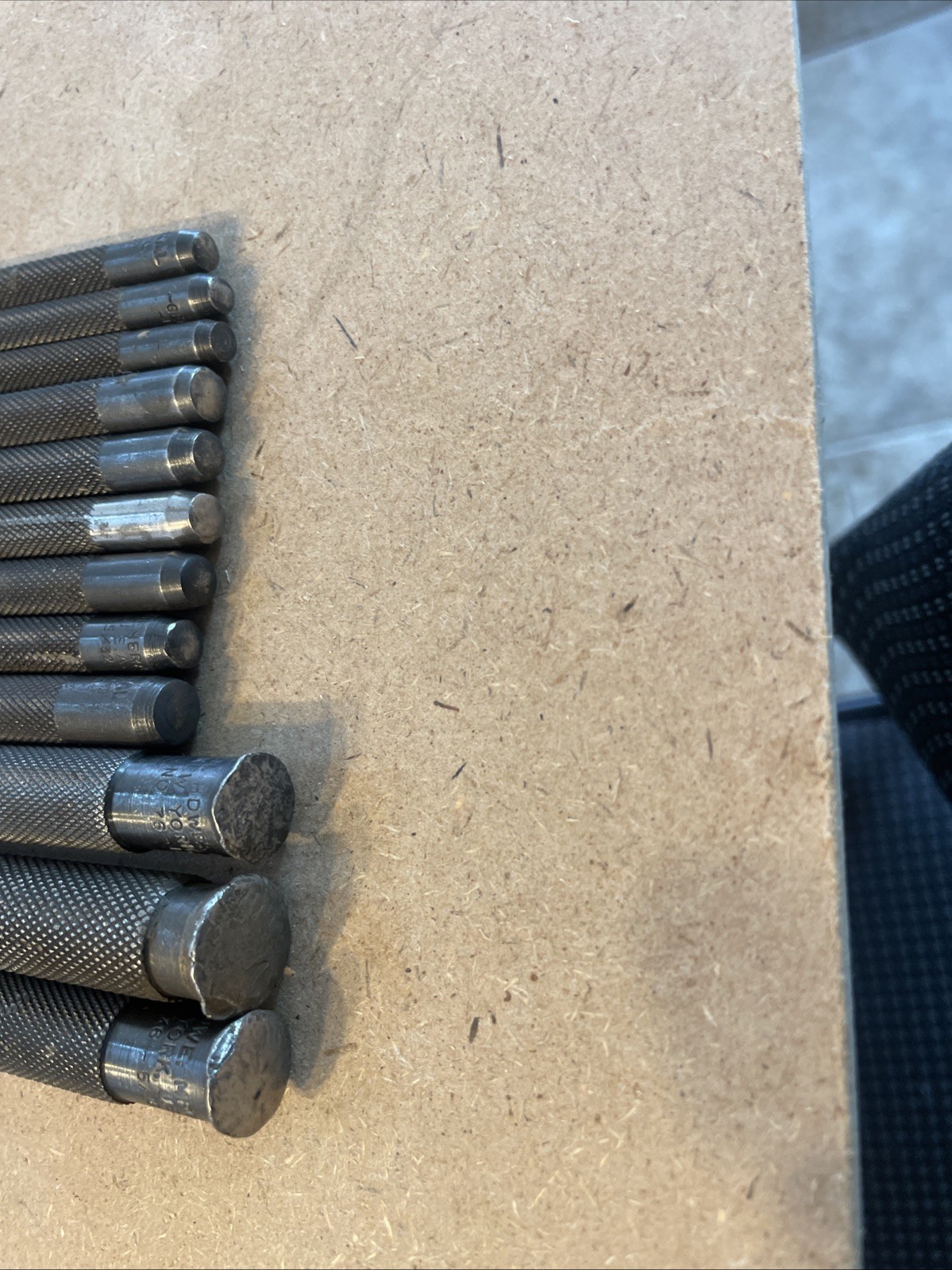 12 General Tools manual Drive Pin Punches. Some smashed heads.