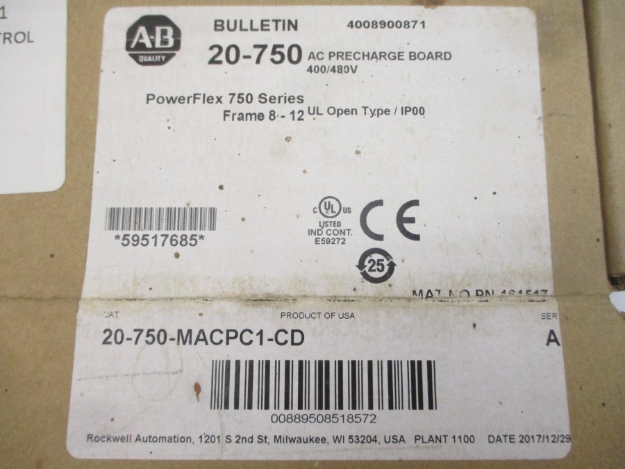 INDUSTRIAL SPARE PART 20-750-MACPC1-CD SER. A F/W V 400/480V NSMP