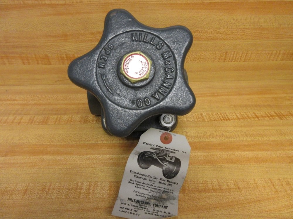 Hills-McCanna 1-1/2″ 510 SCR.R2 Diaphragm Valve F-567-5M-6-60