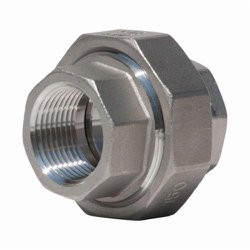 Merit Brass K487-04 Pipe Union 1/4 in FNPT 150 lb 304/304L Stainless Steel