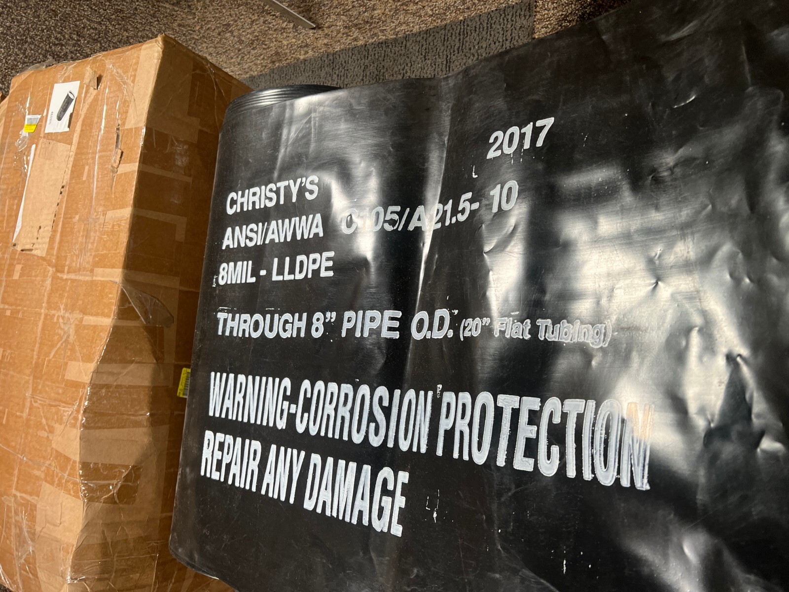 Christy’s Pipe Corrosion Protect 30 in. x 400 ft. x 8 mil Black Plastic Polywrap