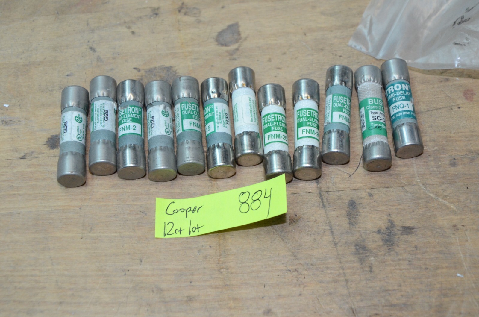 Cooper FNM-2 FNM-15 FNM-20 FNM-6 SC-30 FNQ-1 Fuse Lot of 12 Qty Lot New Open Box