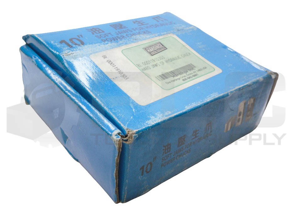 BOX/SET OF 3 NEW HARDINGE BL 00011910303 SOFT JAWS FOR HYDRAULIC POWER CHUCKS