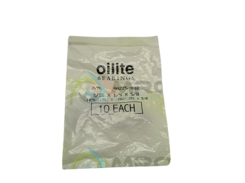 OILITE AA225-03B PLAIN SLEEVE (PKG. OF 10) NSMP