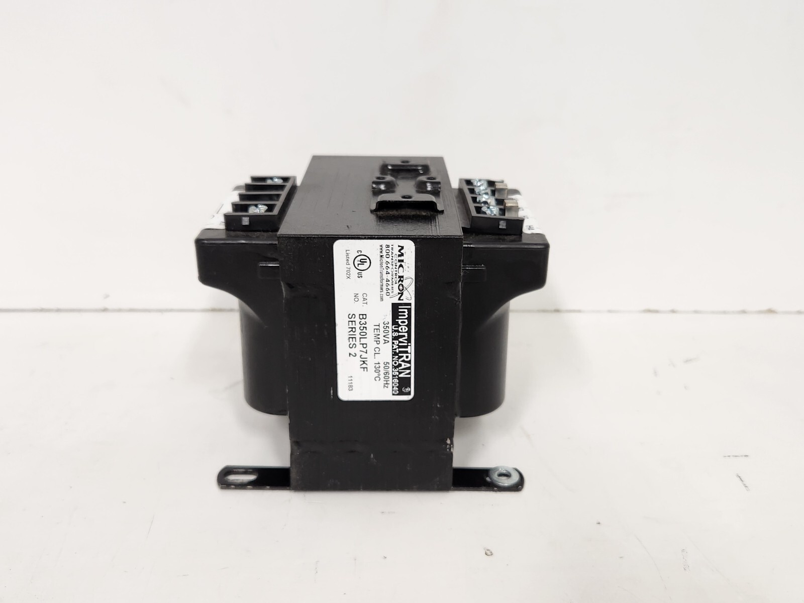 GUARANTEED! MICRON CONTROL IMPERVITRAN 50/60 HZ 350VA TRANSFORMER B350LP7JKF