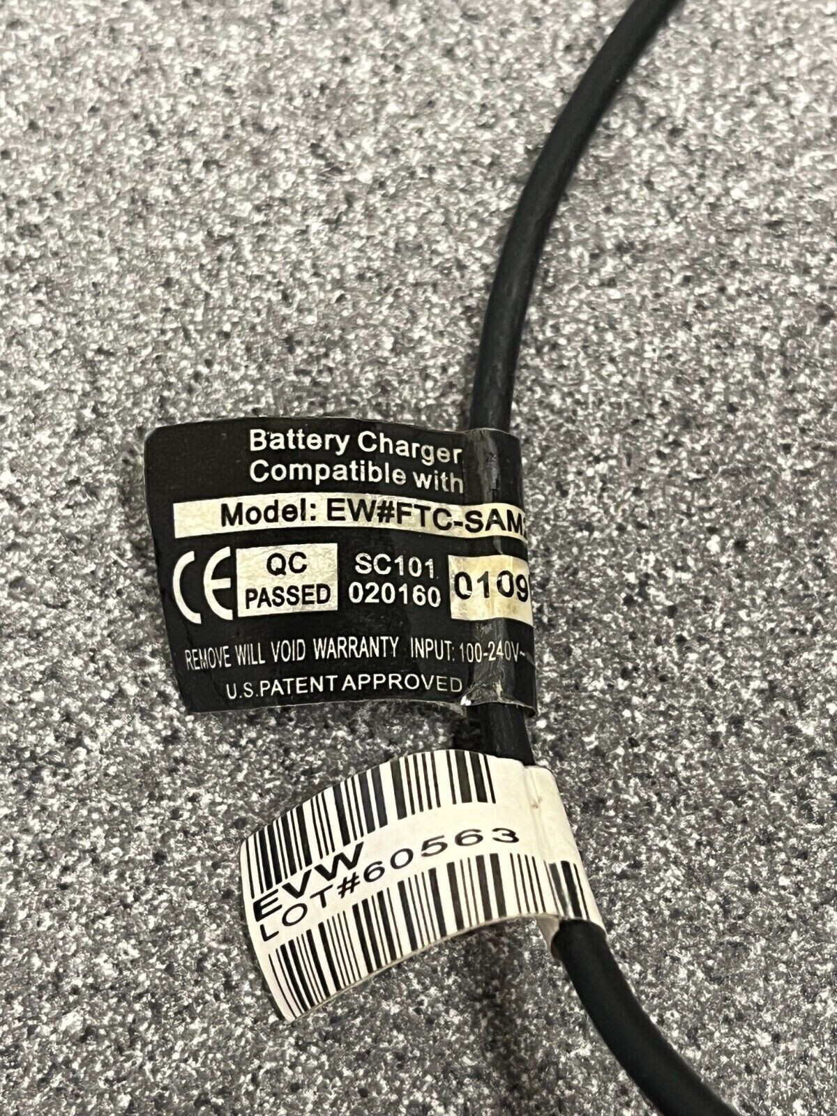 Battery Charger Compatible with FTC-SAM2031 Power Supply 36in / 3ft