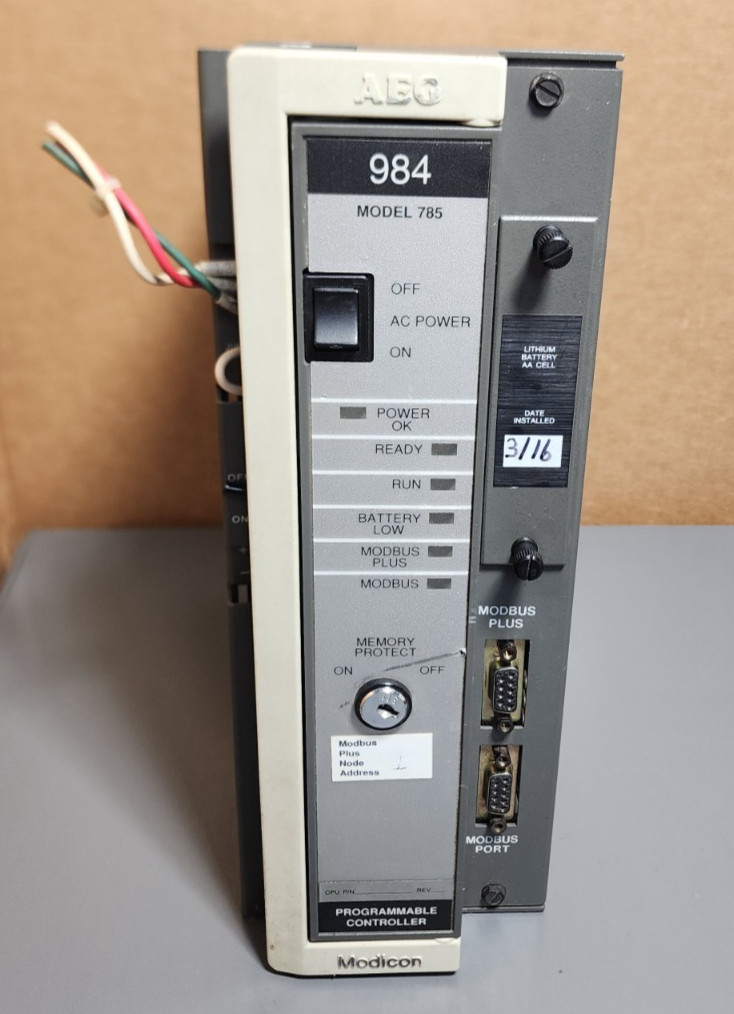 AEG 984 Modicon Programmable Controller PC-0984-785 For Parts Only