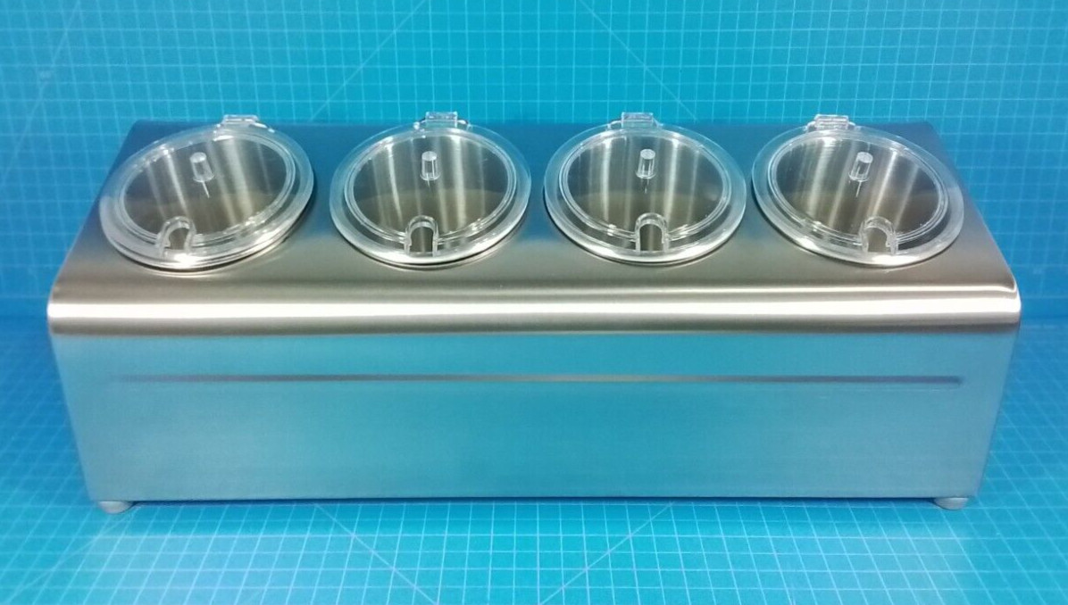 Bloomfield Stainless Steel 4 Condiment Holder 345