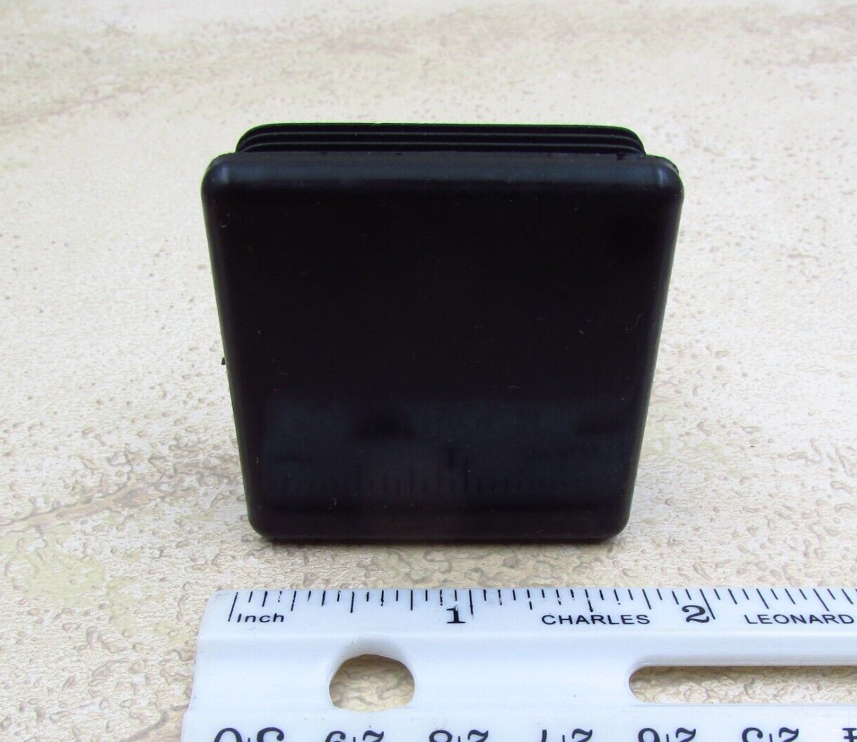 QTY 4 Black 1-3/4″ Inch, 14-20 Gauge Square Tube End Cap Plastic Insert Plugs