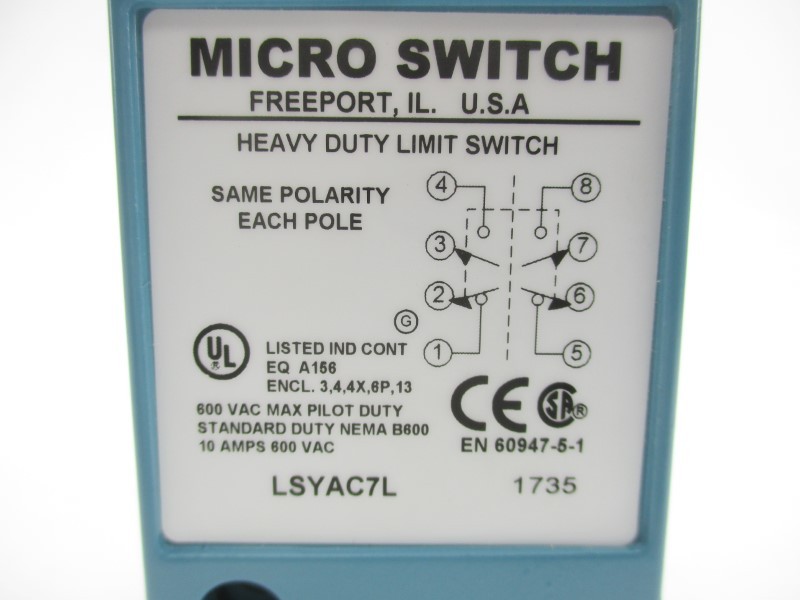 HONEYWELL LSYAC7L 600VAC 10A NSMP
