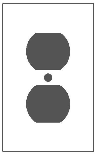 Mulberry 97101 Single Gang Stainless Steel Duplex Receptacle Plate
