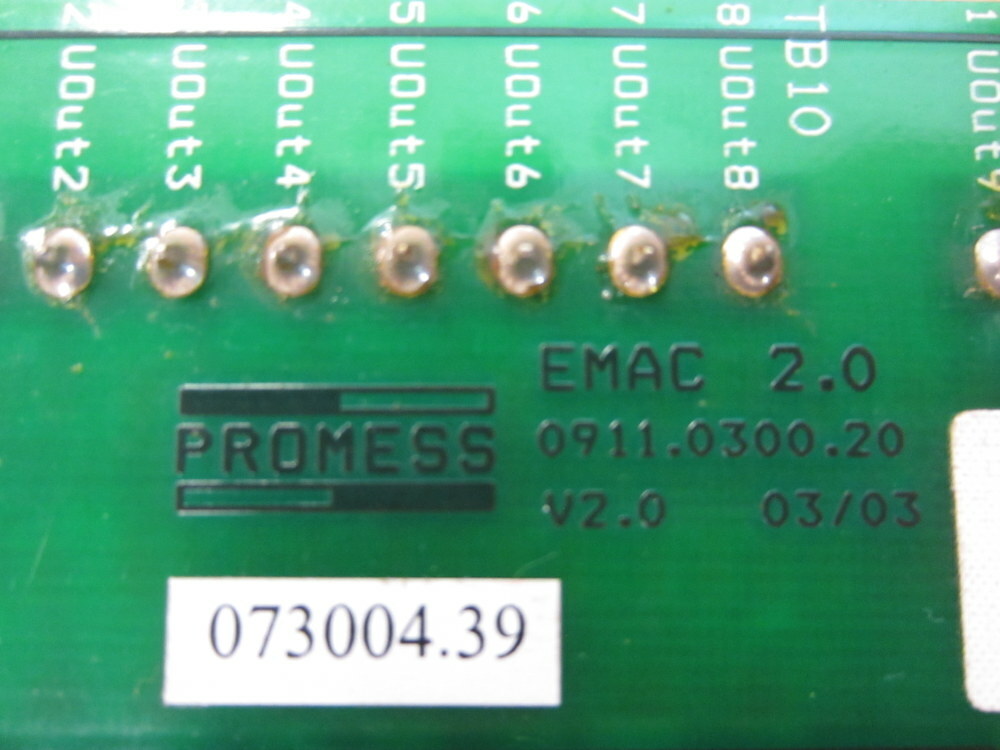 Promess EMAC 2.0 Connection Circuit Bd 0911.0300.20