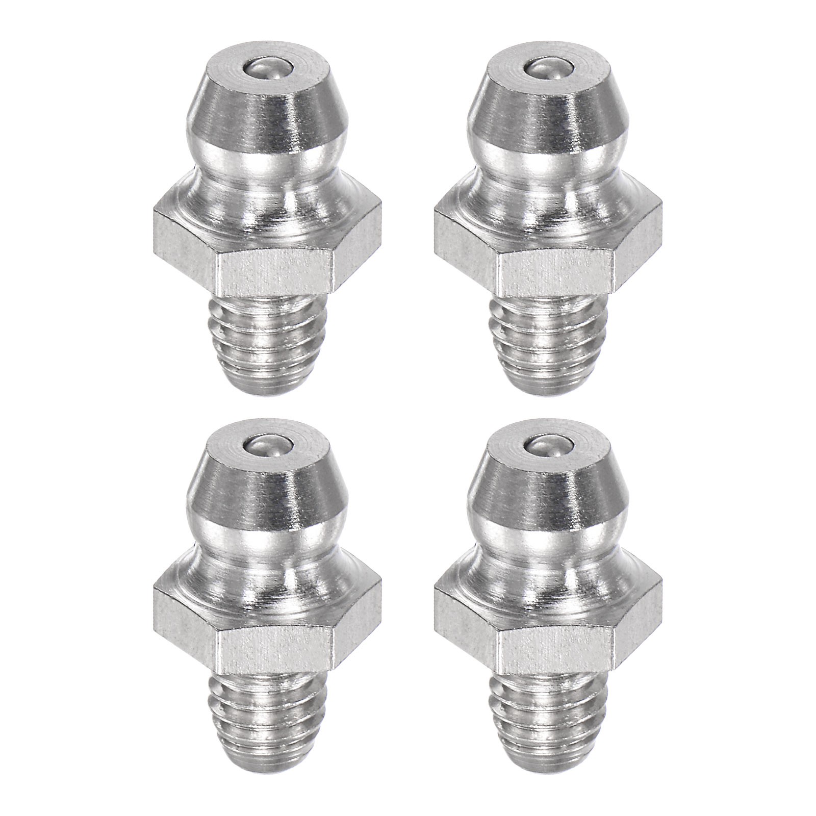 4Pcs Metric Stainless Steel Straight Hydraulic Grease Fitting M5 x 0.8mm Thread