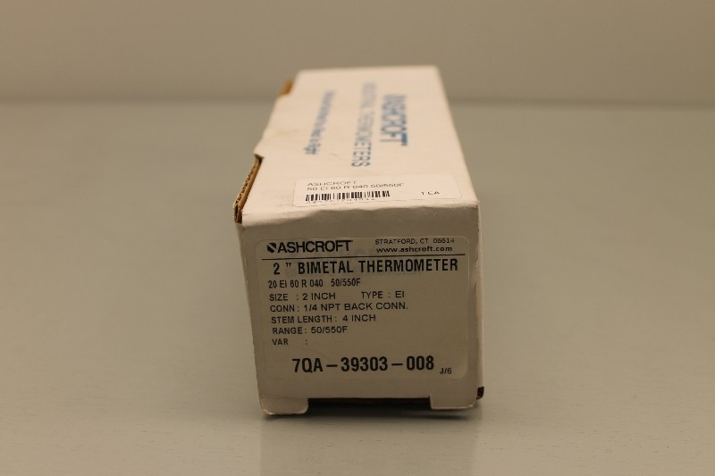 ASHCROFT 20 EI 60 R 040 50/550F NSFB