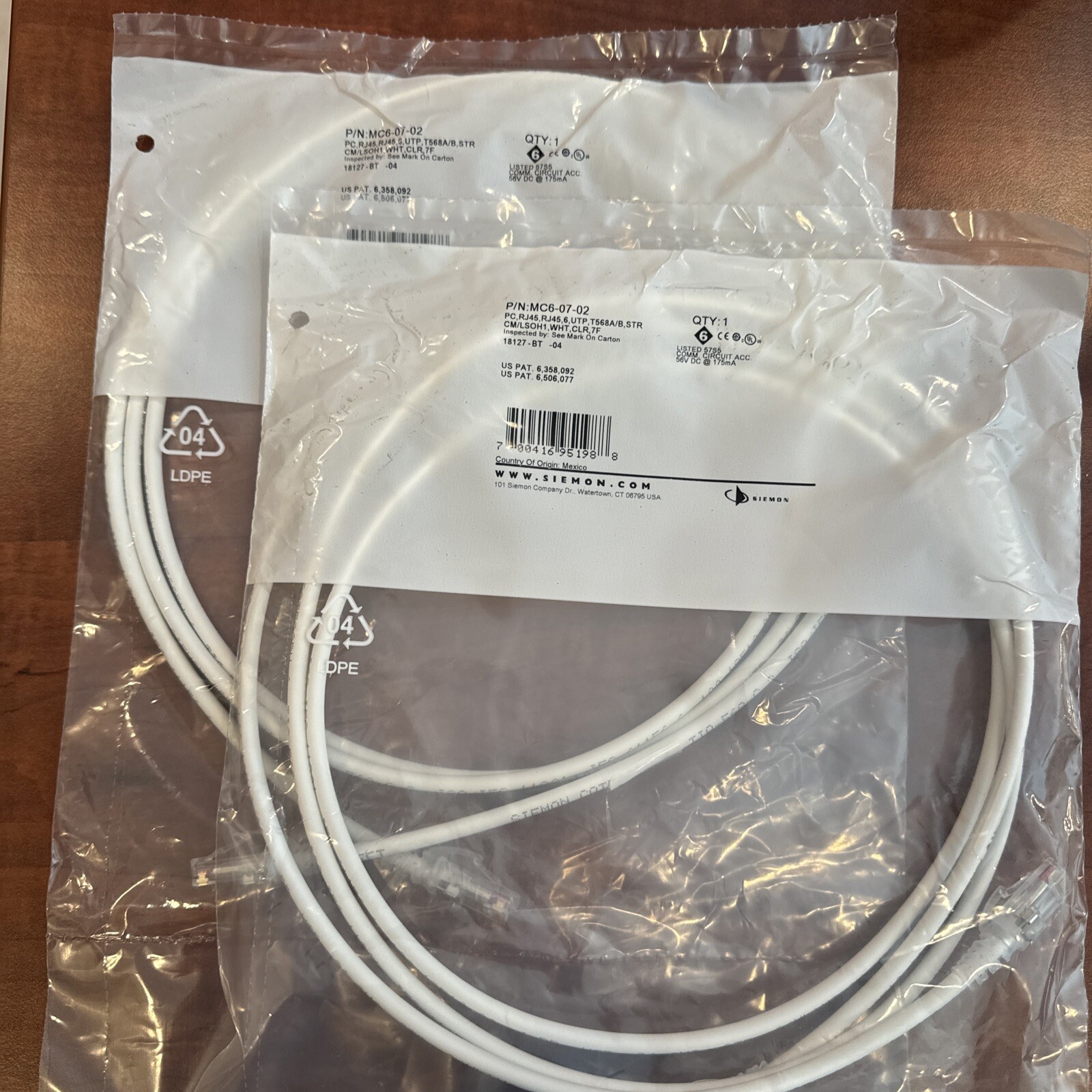 Quantity-2 SIEMON MC6-07-02 NSMP New. LS1 M2