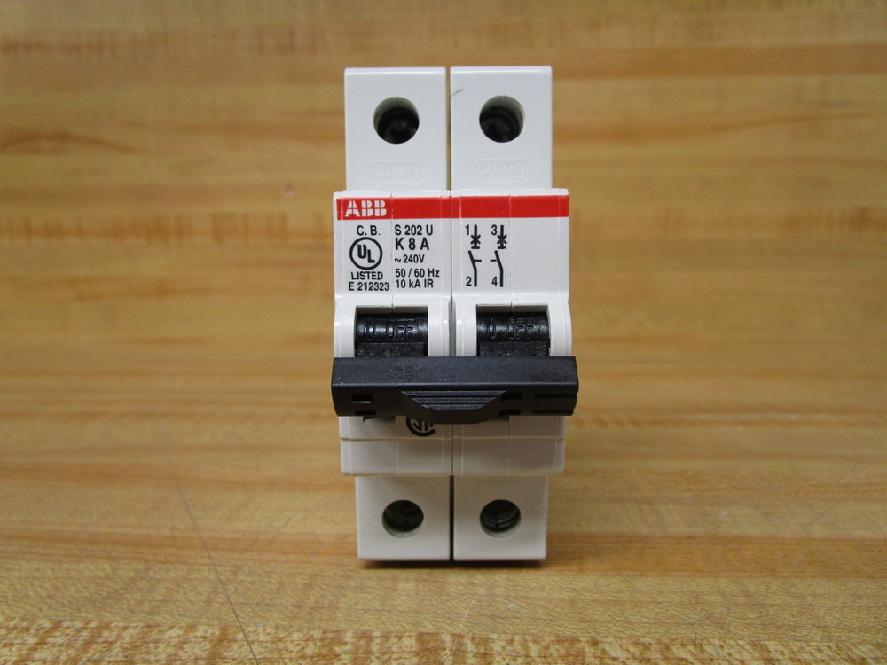 Asea Brown Broveri S202U-K8 ABB 8A Circuit Breaker S202UK8
