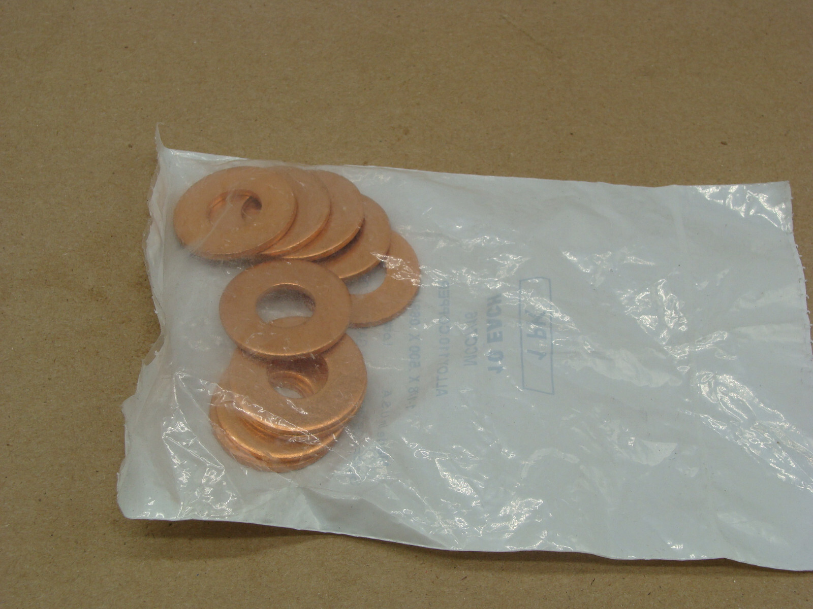 LOT OF 3 PKS OF 10 MCC7/16 ALLOY 110 COPPER WASHERS 1-1/8 X .500 X .068/.088