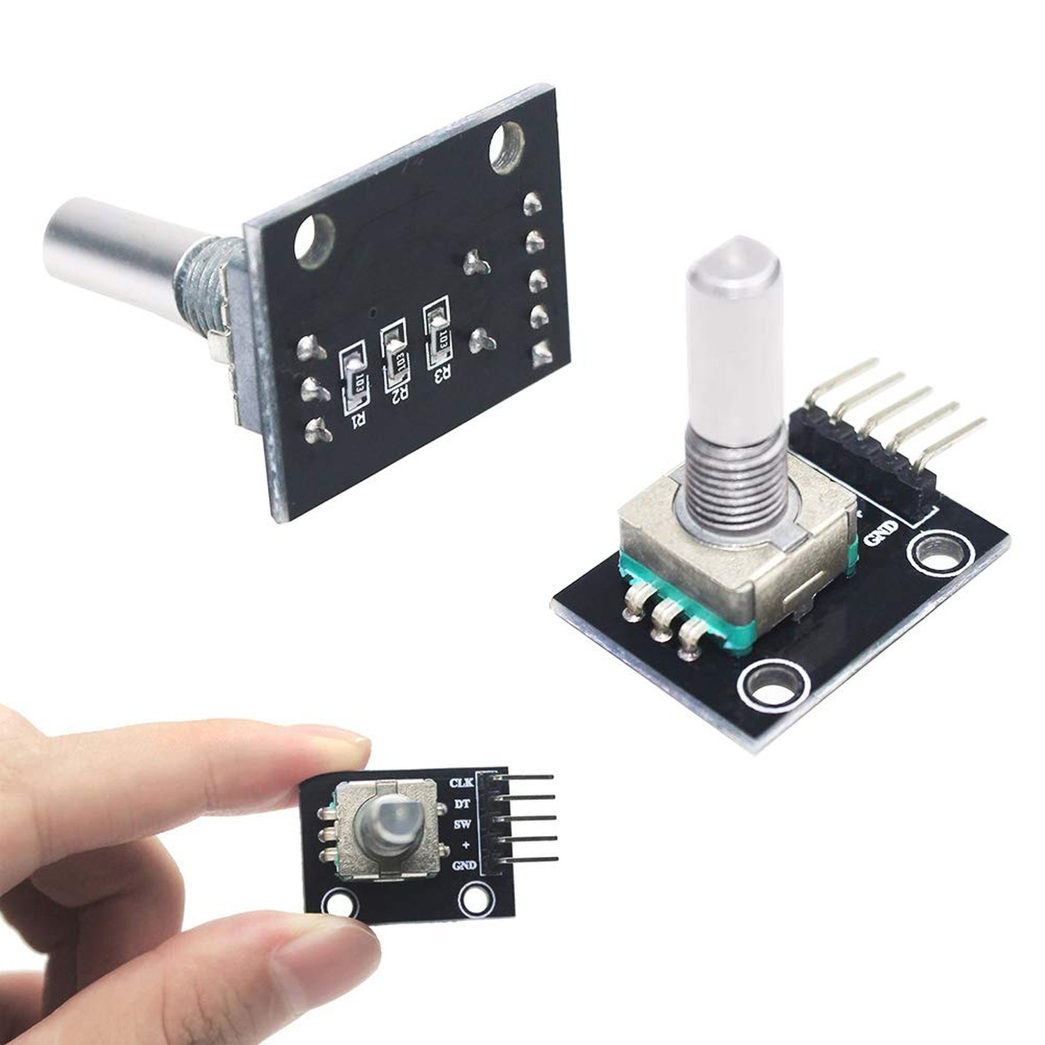 5pcs 360 Degree Rotary Encoder Module KY-040 Brick Sensor Development Board w…