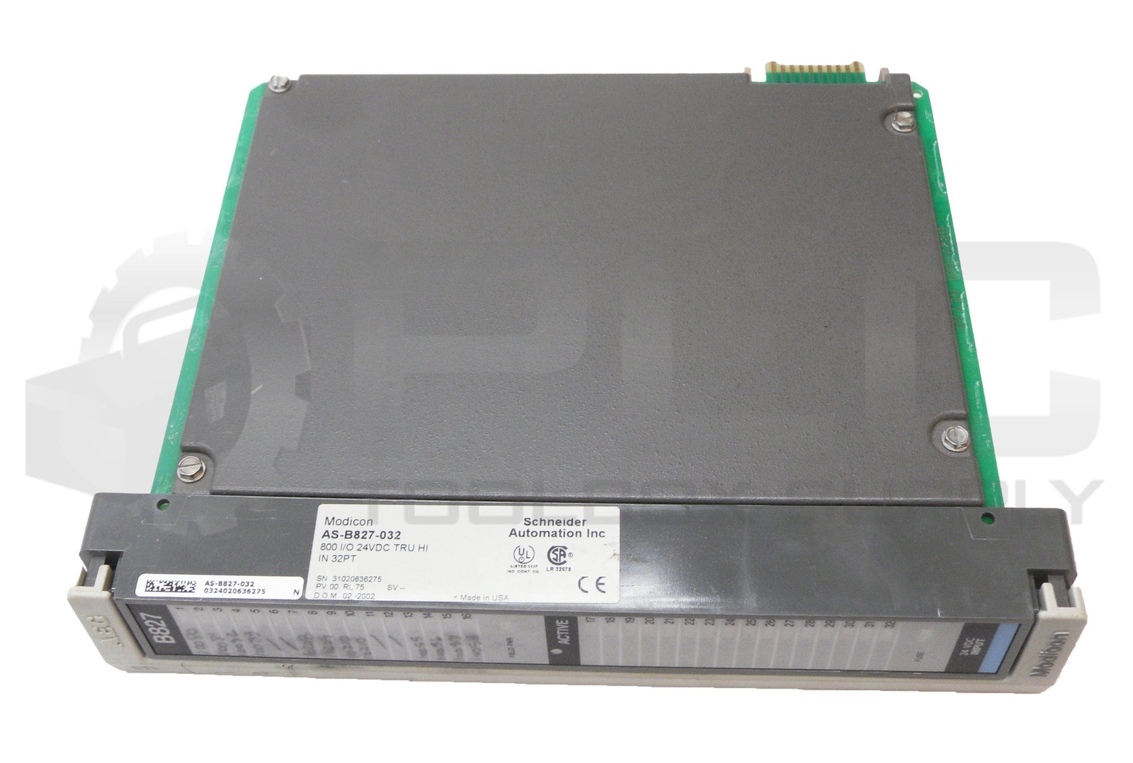 LOT OF 2 SCHNEIDER AUTOMATION MODICON AS-B827-032 DISCRETE INPUT MODULE