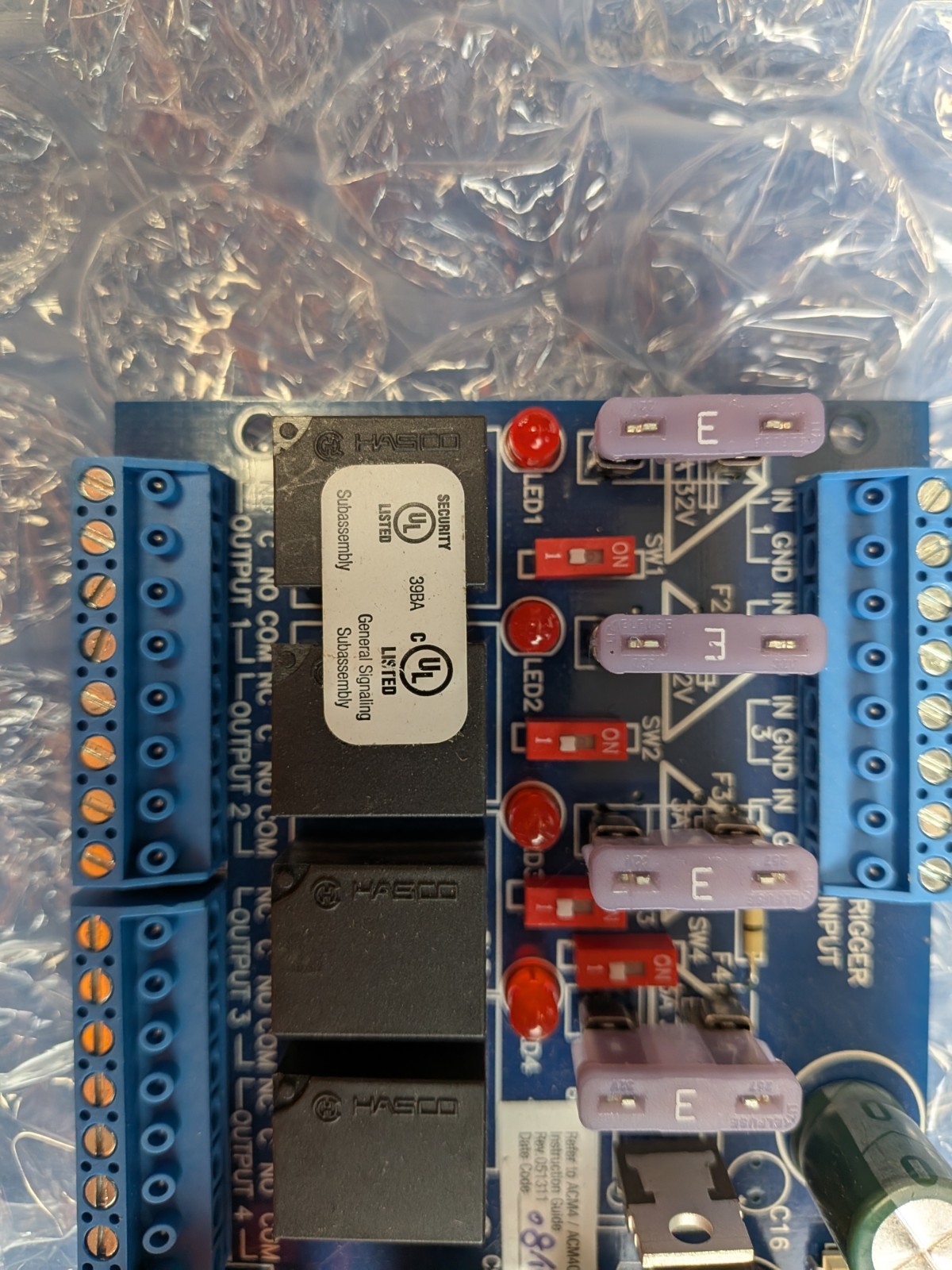 ACM4 ALTRONIX, Access Power Controller With 4 Fused Relay Outputs, Pre-owned.