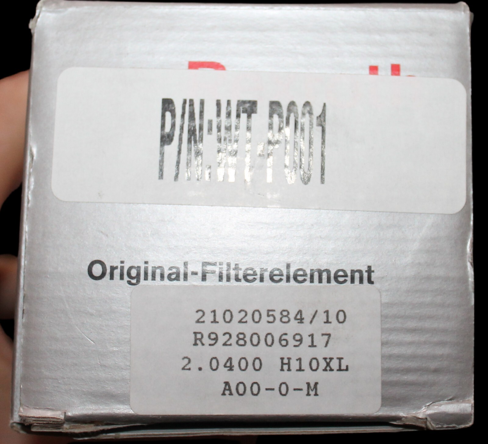 Bosch Rexroth R928006917 Replacement Hydraulic Filter Element 10μm H10XL