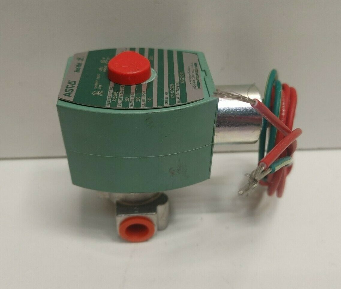 NEW OLD STOCK! ASCO 120V 1/4″ SOLENOID VALVE 8262H220