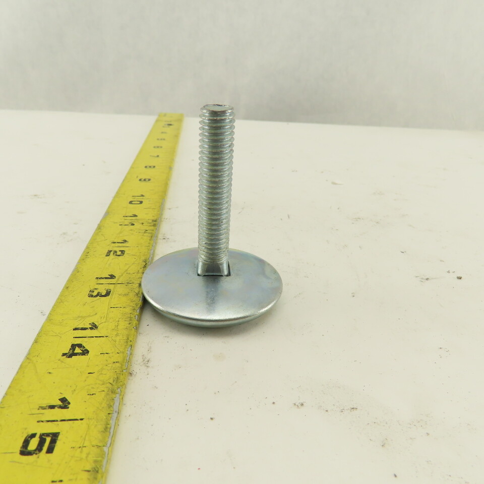 J.W. Winco SN 974 1.75-3/8X16 Rattle Mounts Leveling Feet Steel Threaded Stud