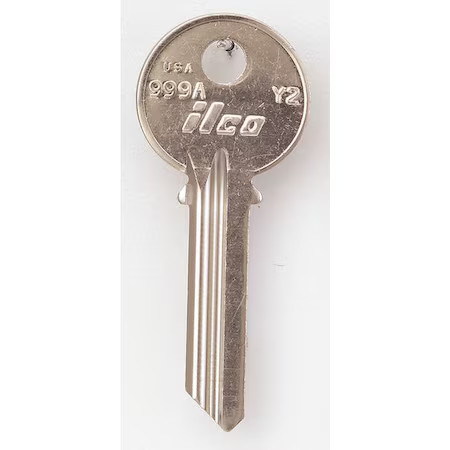 Kaba Ilco 999A-Y2 Key Blank, Brass, Type Y2, 6 Pin, Pk10