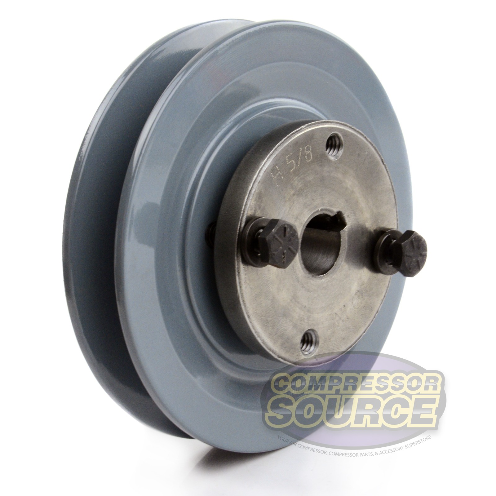 Cast Iron 4.5″ Single Groove Pulley Belt B Section 5L with 5/8″ Sheave Bushing