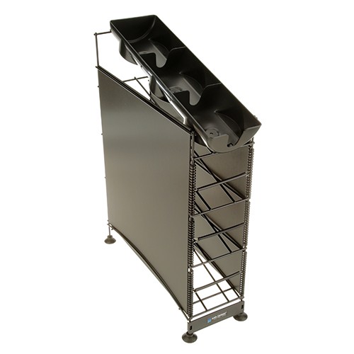 San Jamar C8504WFD Cup & Lid Organizer 27.5″ H Epoxy Coated Steel 3 Dispensers