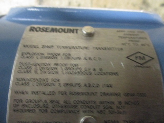 Rosemount 3144PD1A1E5B4 Temperature Transmitter 3144P HART 4-20mA 12-42V*Tested*