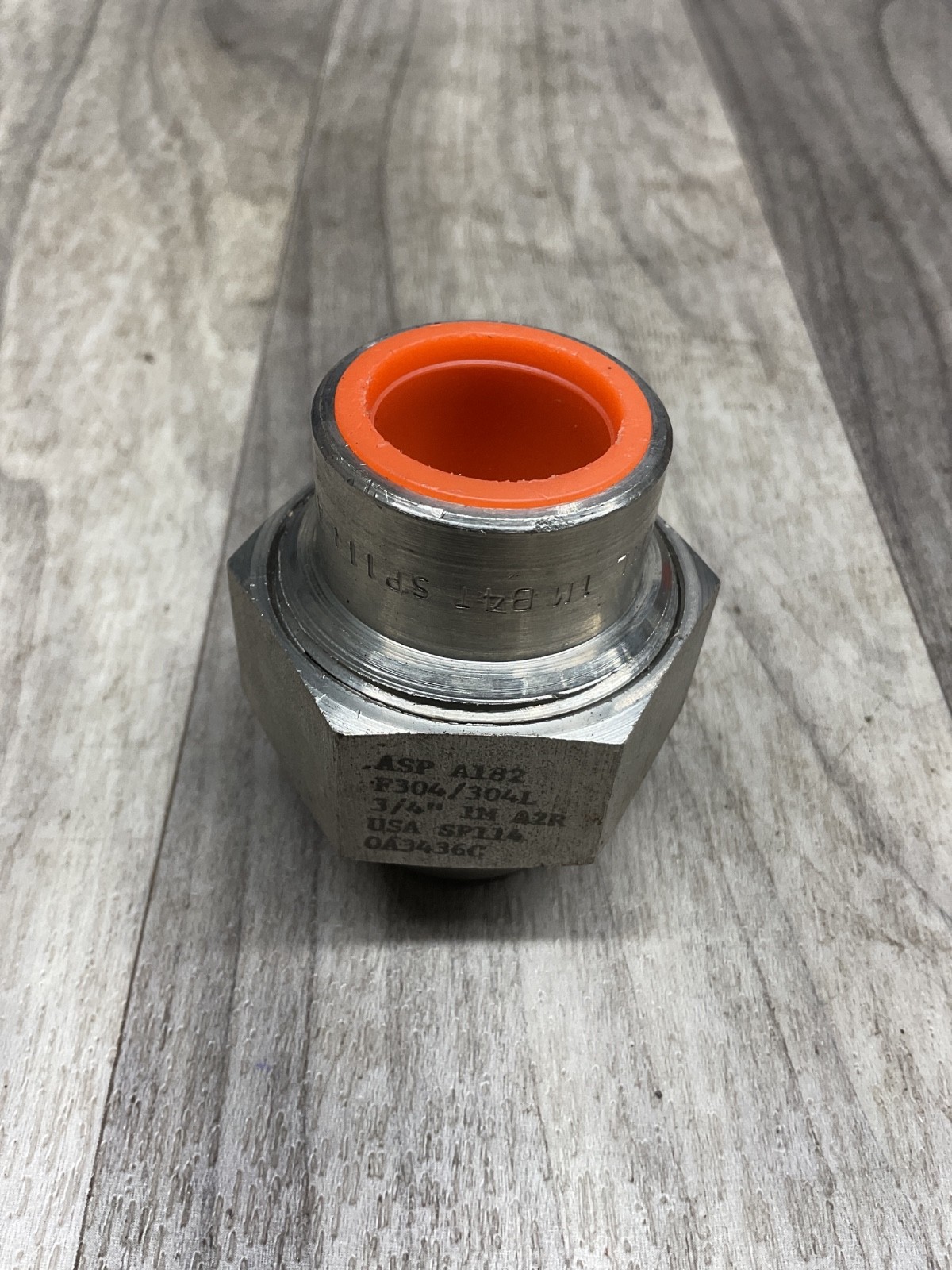 ASP A182 SP114 Union Pipe Fitting, 3/4” IM A2R, QA3436C, F304/304L, #4022F157SI