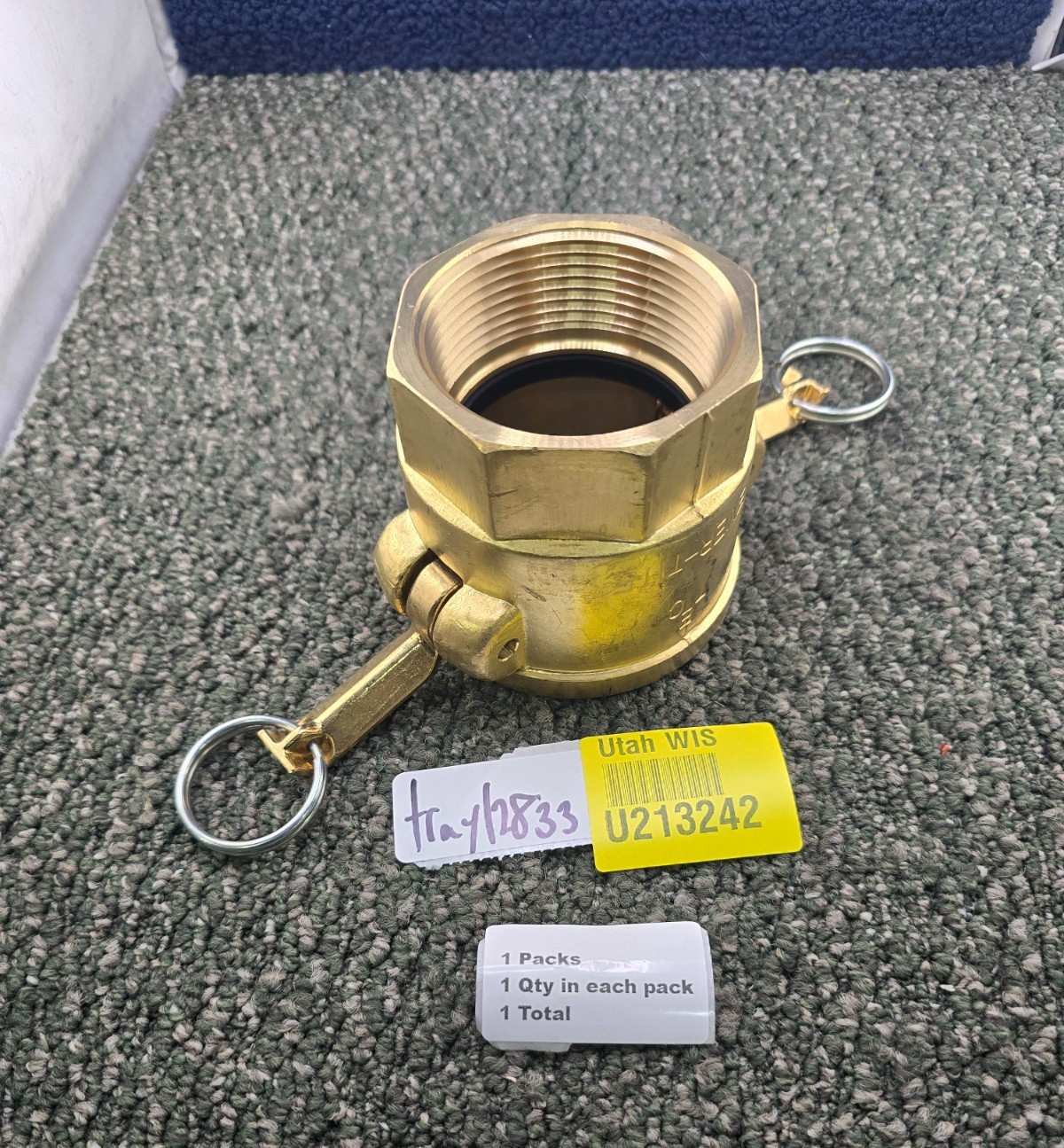 Ever-Tite MS27024-14 Brass Cam & Groove Female Coupler 2-1/2 inch Female NPT