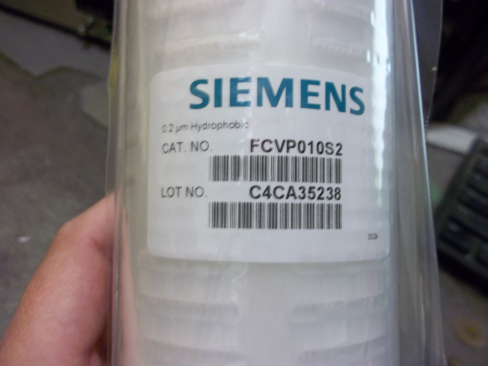 NIB SIEMENS FCVP010S2 10″ VENT FILTER HYDROPHOBIC 0.2 UM (703)