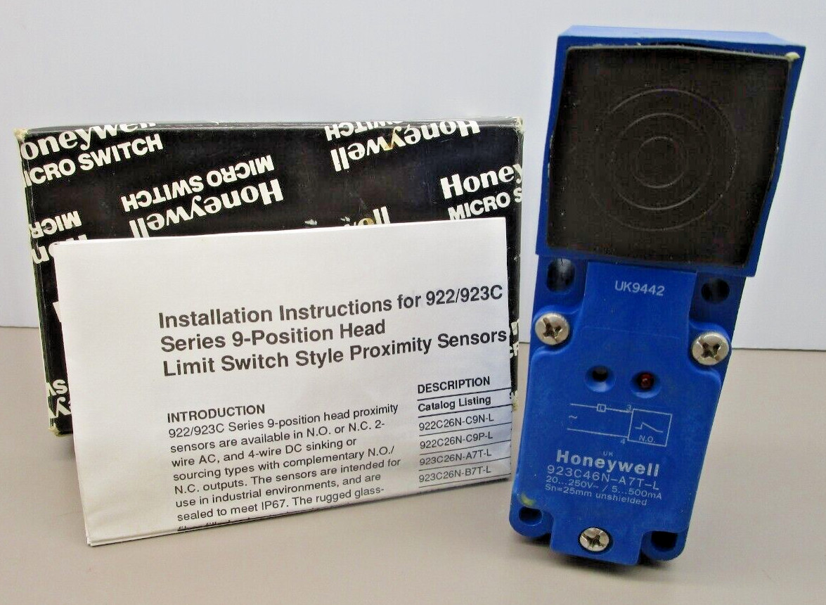 Honeywell 923C46N-A7T-L Micro Limit Switch Style Proximity Sensor Series 923C