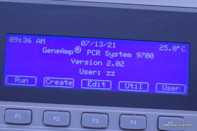AB APPLIED BIOSYSTEMS GENEAMP PCR SYSTEM 9700 WITH 96 WELL BLOCK N8050200