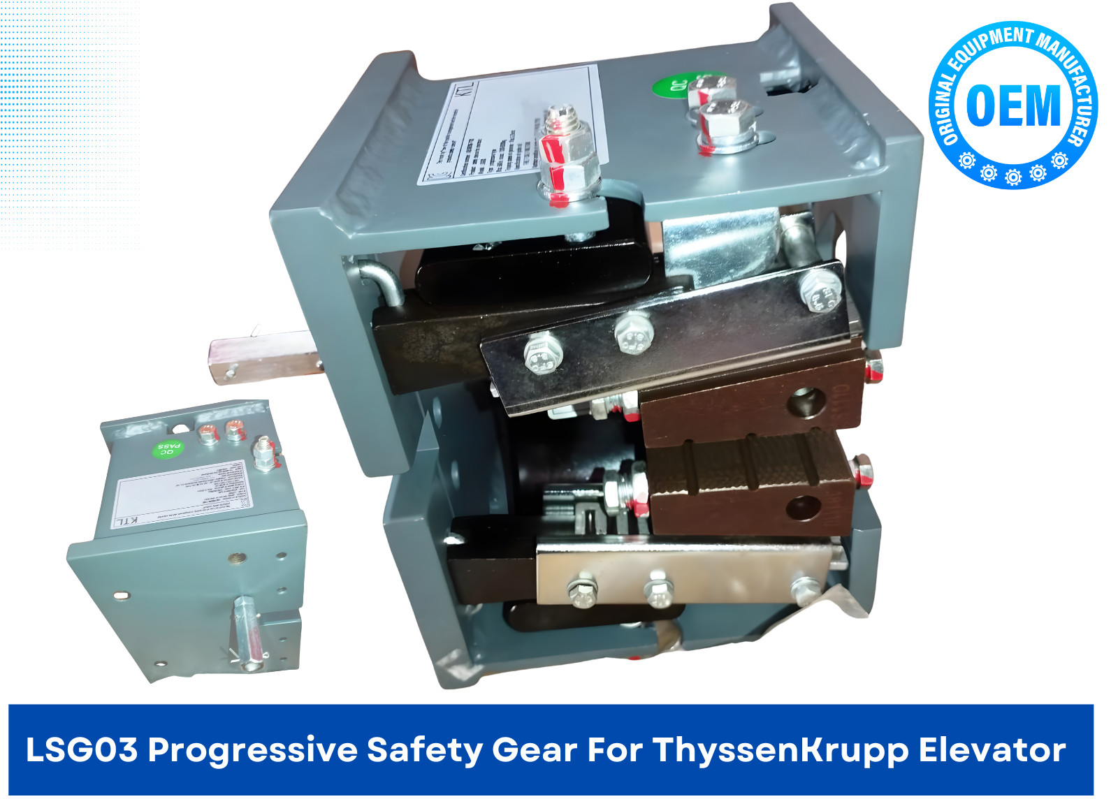 Brand New LSG03 Progressive Safety Gear For ThyssenKrupp Elevator (OEM Part)