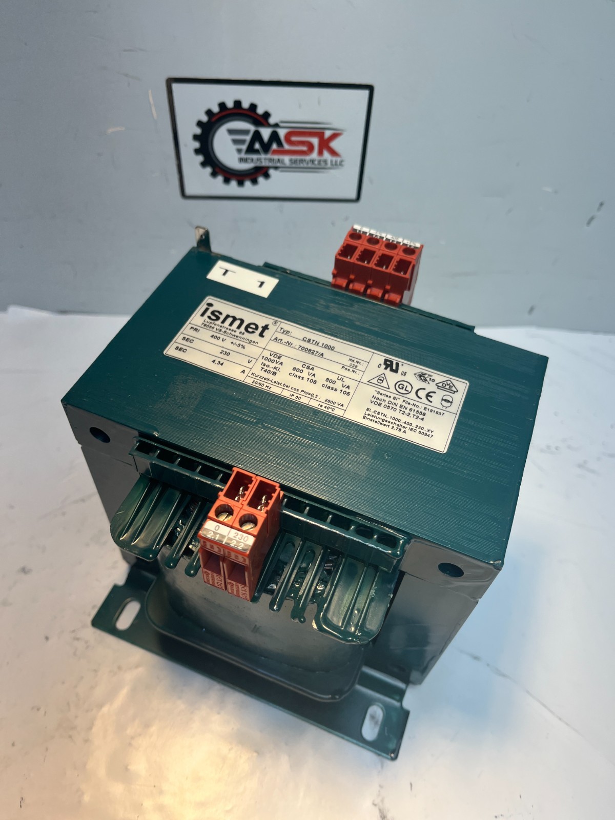 ISMET CSTN 1000 700827/A Control Transformer Coil 400V 230V 1000VA