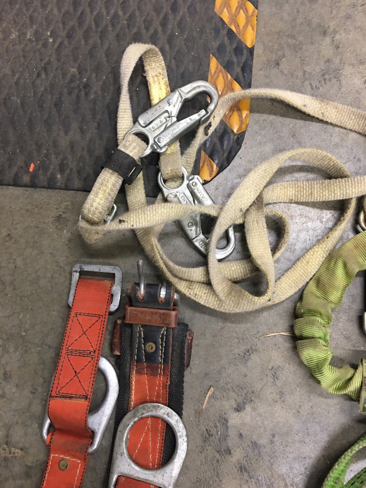 Miller, Klein, Safety Lanyards, Vests, Belts Lot, 8798B/6FTGN
