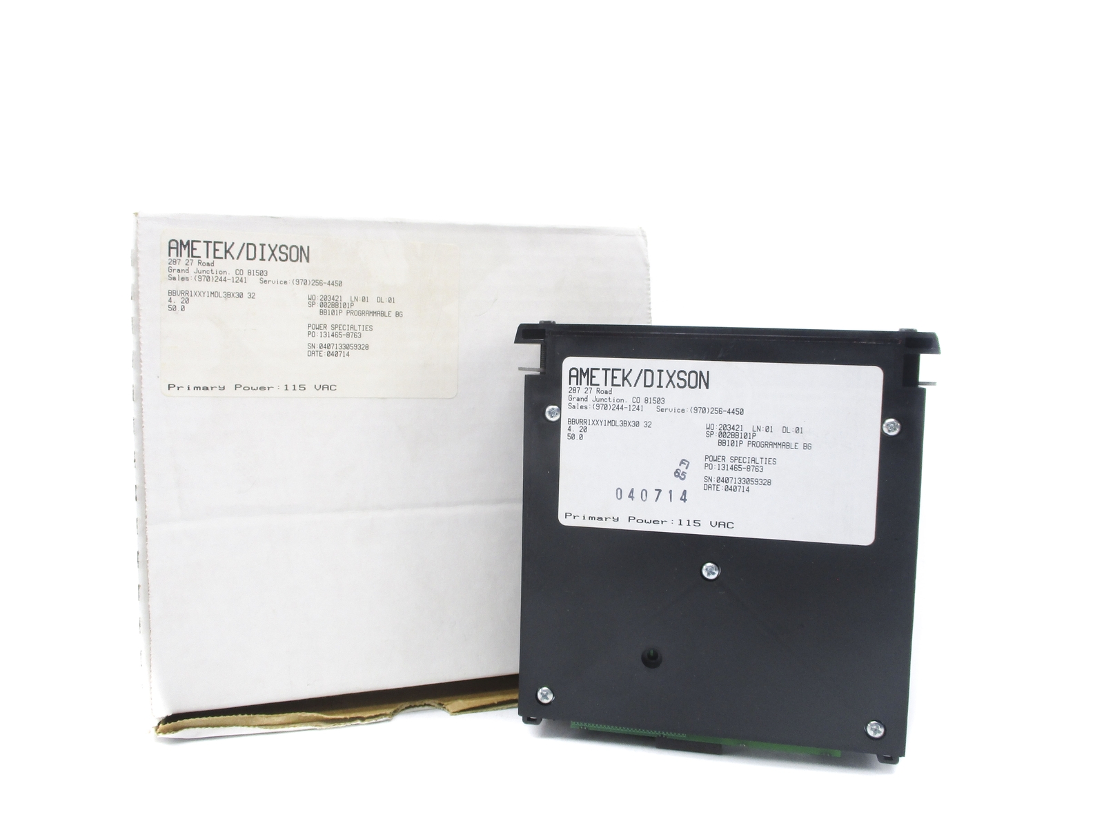 AMETEK BBVRR1XXXY1MDL3BX3032 0-50IN NSMP