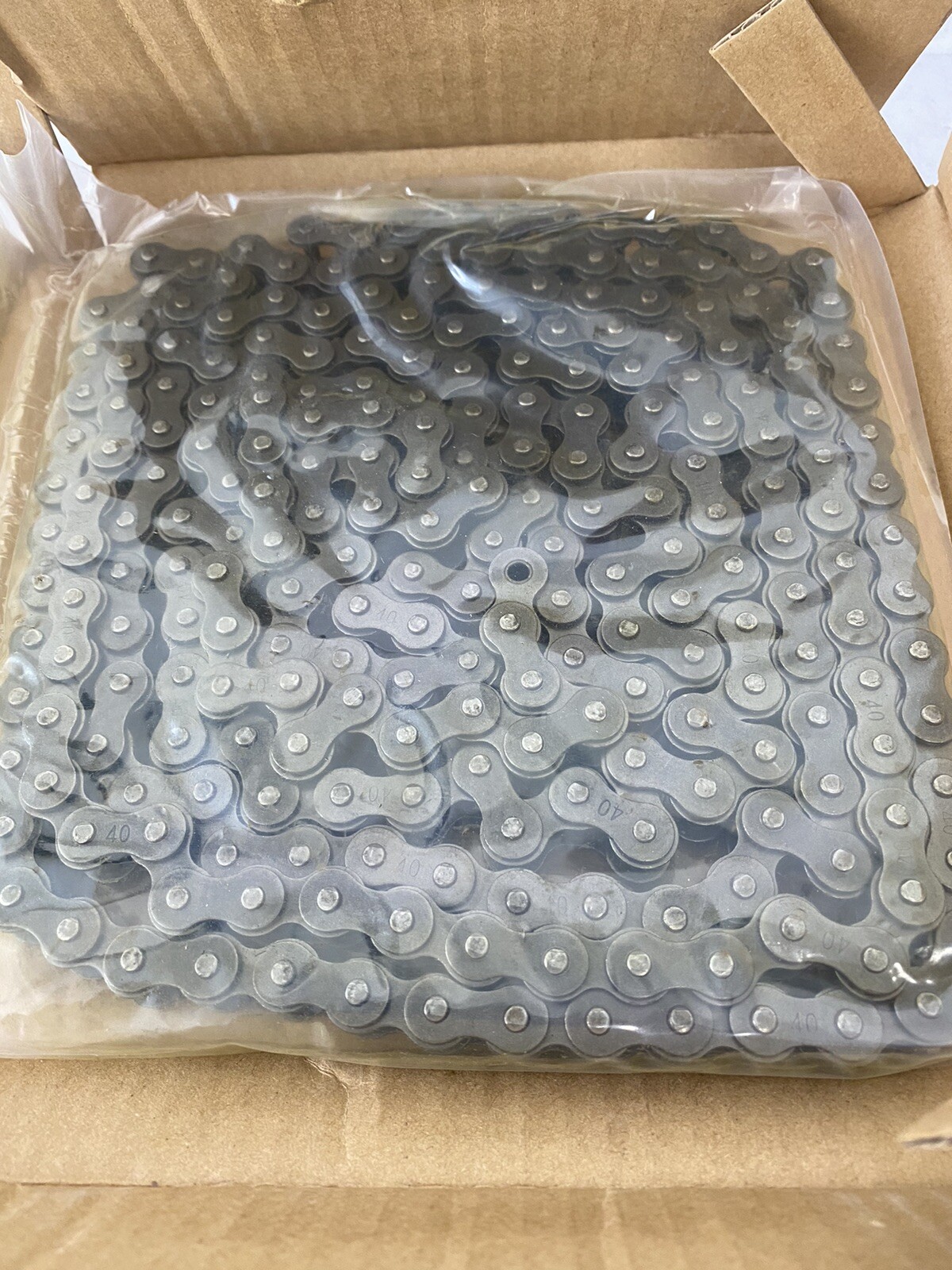 Roller Chain 40-1Np X 10Ft Nickel Plated Chain Roll New In Box