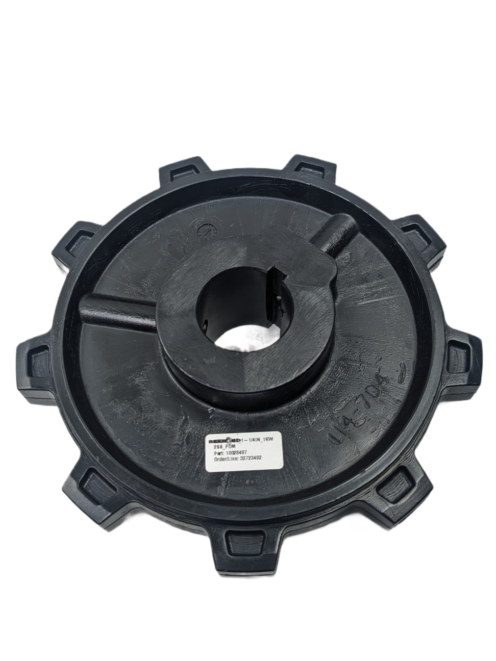 Rexnord 114-704 Molded Non-Split Thermoplastic Sprocket 9 Teeth Acetal Conveyor