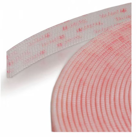 3M .500Sj3560 Reclosable Fastener, Vhb Acrylic Adhesive, 150 Ft, 1/2 In W, Clear
