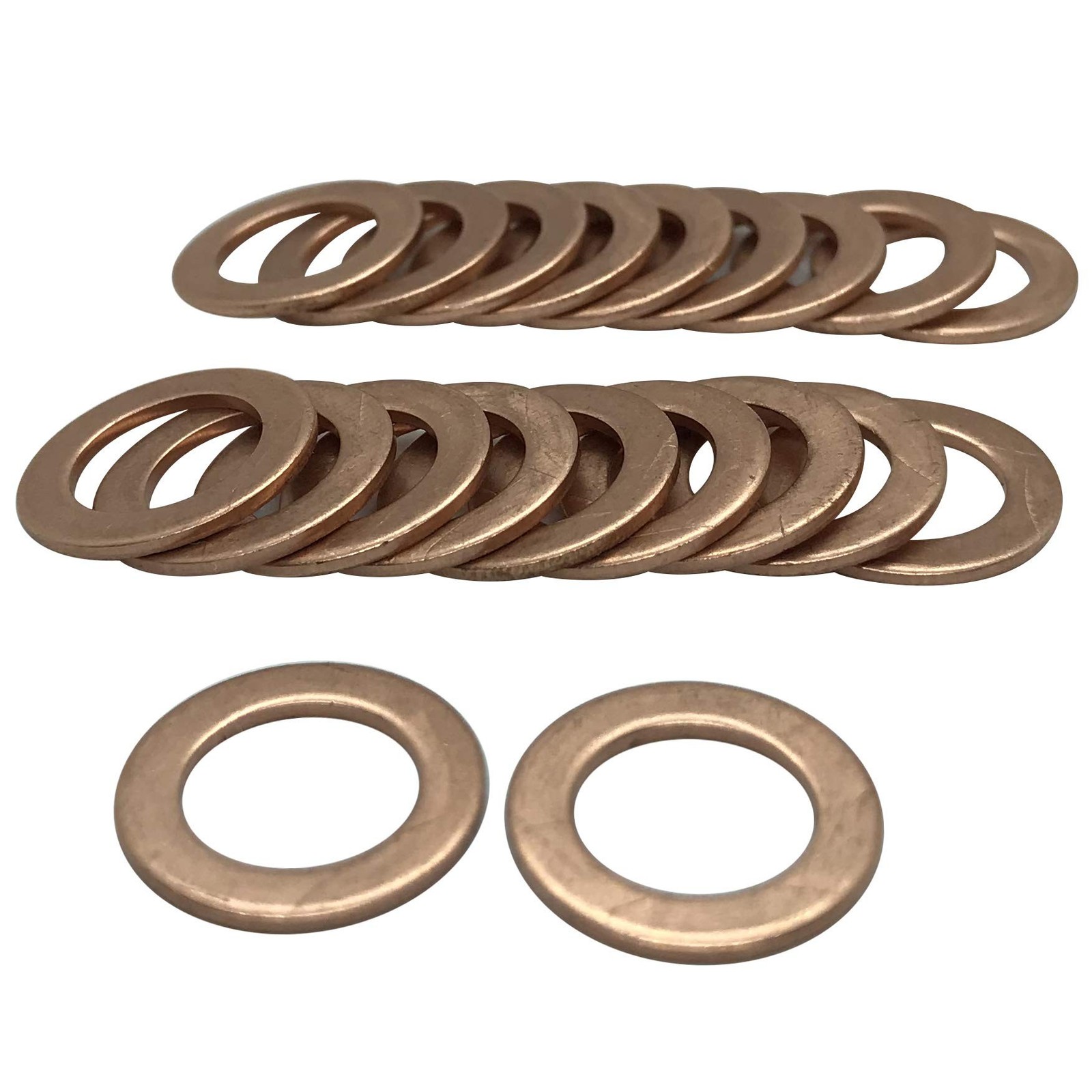 M12x1.5 Copper Crush Washers Brake Hose Spacer 12 mm Flat Ring Metric Sealing…