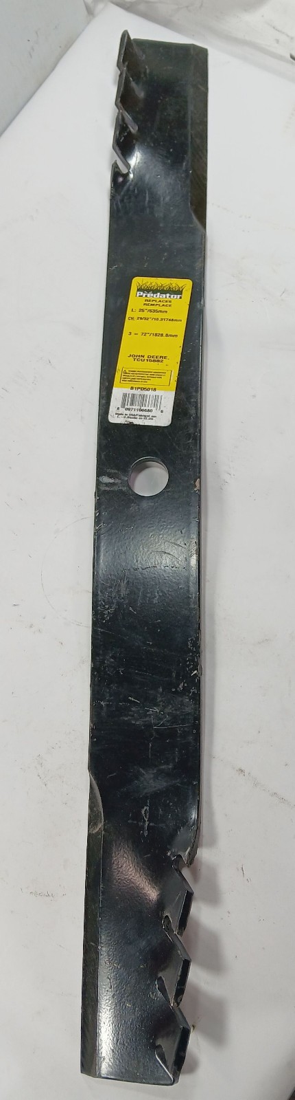 1 NEW JOHN DEER B1PD5018 PREDATOR MULCHING BLADE NNB ***MAKE OFFER***