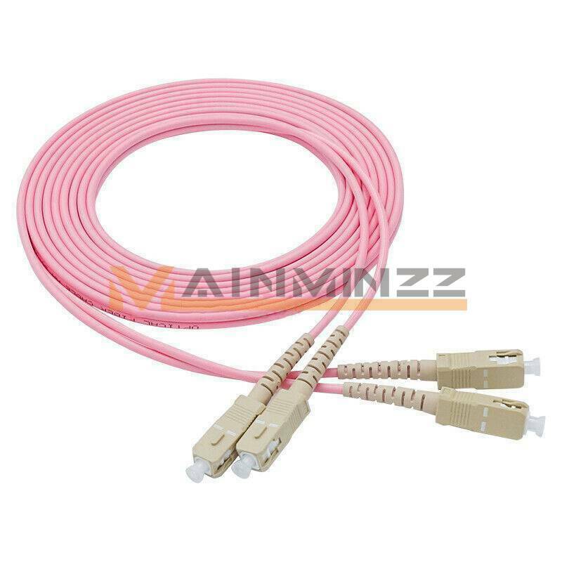 3M SC to SC UPC Duplex Fiber Cable OM4 Multimode 3.0mm Fiber Optic Patch Cord