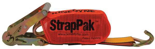 Kinedyne 512784PAKGRA Tie-Down Strap, Ratchet, 27ft x 2In, 3335lb